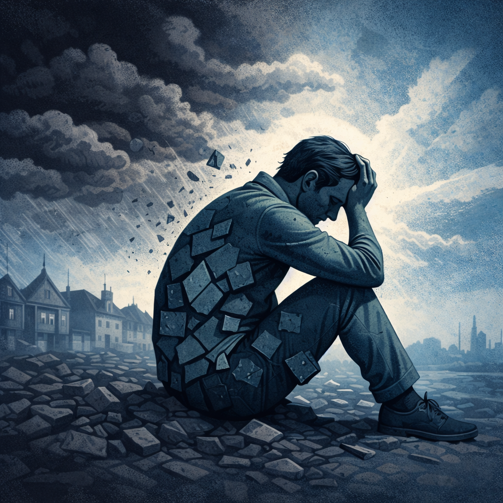 Man struggling with depression and anxiety – counselling and psychotherapy with Julian Hamlin, registered psychotherapist London